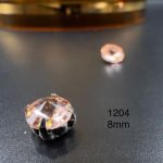 نگین چتری سایز 8 مم هلویی کد:   1204