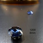 نگین چتری سایز 8 مم سرمه ای کد:  1209