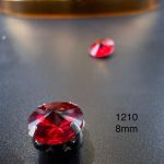 نگین چتری سایز 8 مم قرمز کد:   1210