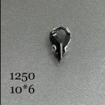 نگین  قطره مشکی به ابعاد 6*10  کد:  1250