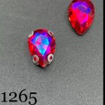 نگین اشک رنگ سرخابی هفت رنگ 7*10 کد: 1265