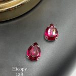 نگین های کپی اشک سایز 13*18سرخابی       H128