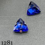 نگین مثلث به ابعاد 1*1 آبی کاربنی کد: 1281