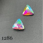 نگین مثلث به ابعاد 1*1 سفید 7 رنگ کد: 1286