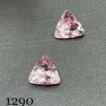 نگین مثلث به ابعاد 1*1 صورتی کد:  1290