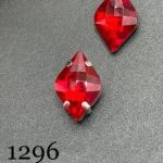 نگین حلزونی به ابعاد 14*10 قرمز کد: 1296