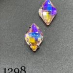 نگین حلزونی به ابعاد 14*10 صورتی 7 رنگ کد:  1298