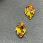 نگین حلزونی به ابعاد 14*10 زرد کد:  1303