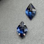 نگین حلزونی به ابعاد 14*10 سرمه ای کد:  1306