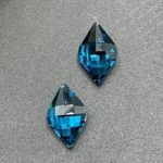 نگین حلزونی به ابعاد 14*10 لاجوردی کد:    1307