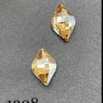 نگین حلزونی به ابعاد 14*10 طلایی کد:  1308