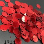 پولک سکه ای 10مم قرمز براق       1314