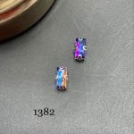 نگین باگت به ابعاد 10*5 آبی 7 رنگ       1382