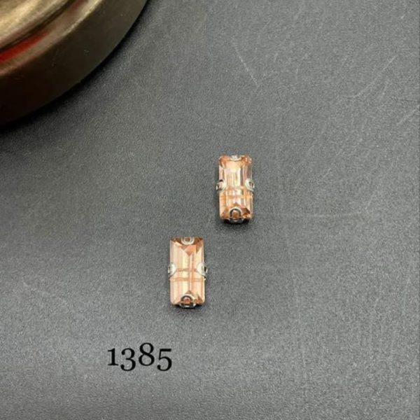 نگین باگت به ابعاد 10*5 هلویی کد: 1385