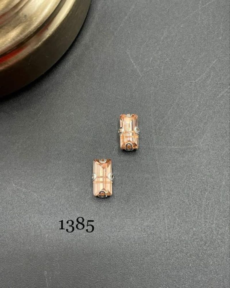 نگین باگت به ابعاد 10*5 هلویی کد:  1385 - Image 1