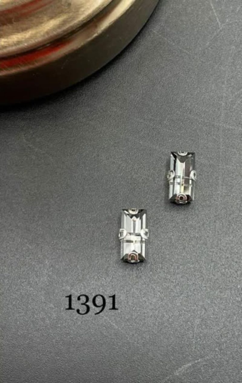 نگین باگت به ابعاد 10*5 دودی کد:  1391 - تصویر 1