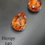 نگین های کپی اشک سایز 13*18نارنجی       H140
