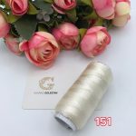 نخ ابریشم سایز 2 شیری کرم 151       2150