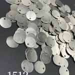 پولک فلزی سکه ای 10مم نقره ای       1512