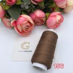 نخ ابریشم سایز 2 قهوه ای 156       2155
