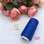 نخ ابریشم سایز 2 آبی 157       2156