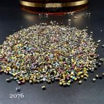 ملیله شکسته FGB  سایز 11 هفت رنگ متالیک کد: 2076