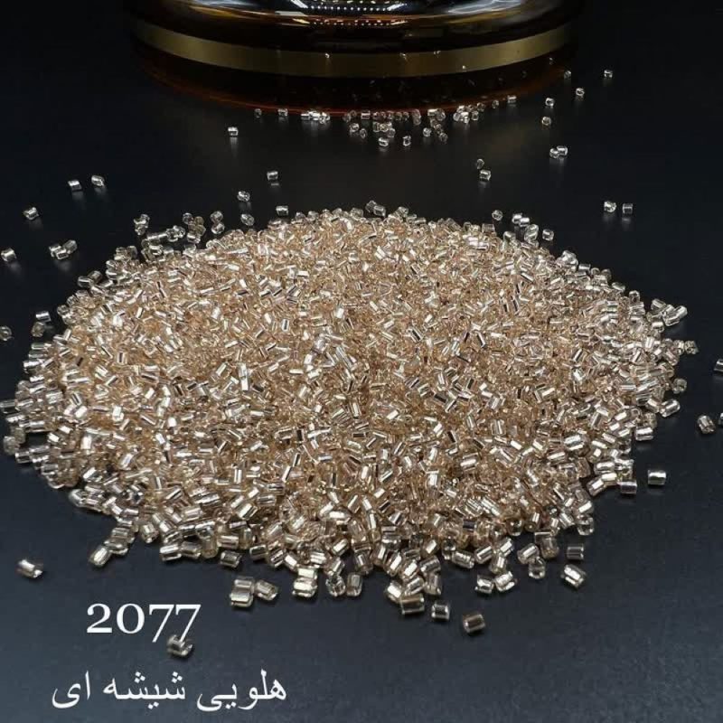 ملیله شکسته FGB  سایز 11 رز گلد وسط نقره ای کد: 2077 - تصویر 1