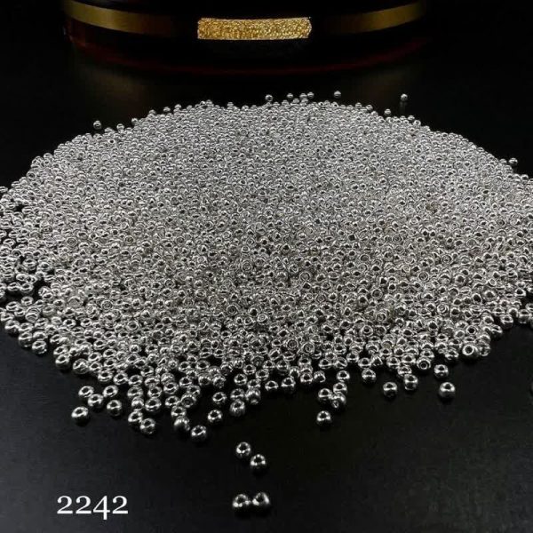 منجوق FGB سایز 11 نقره  ای متالیک 2242