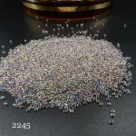 منجوق FGB سایز 11 هفت رنگ شیشه ای روشن 2245