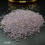 منجوق FGB سایز 11 بنفش 7 رنگ روشن شیشه ای 2246