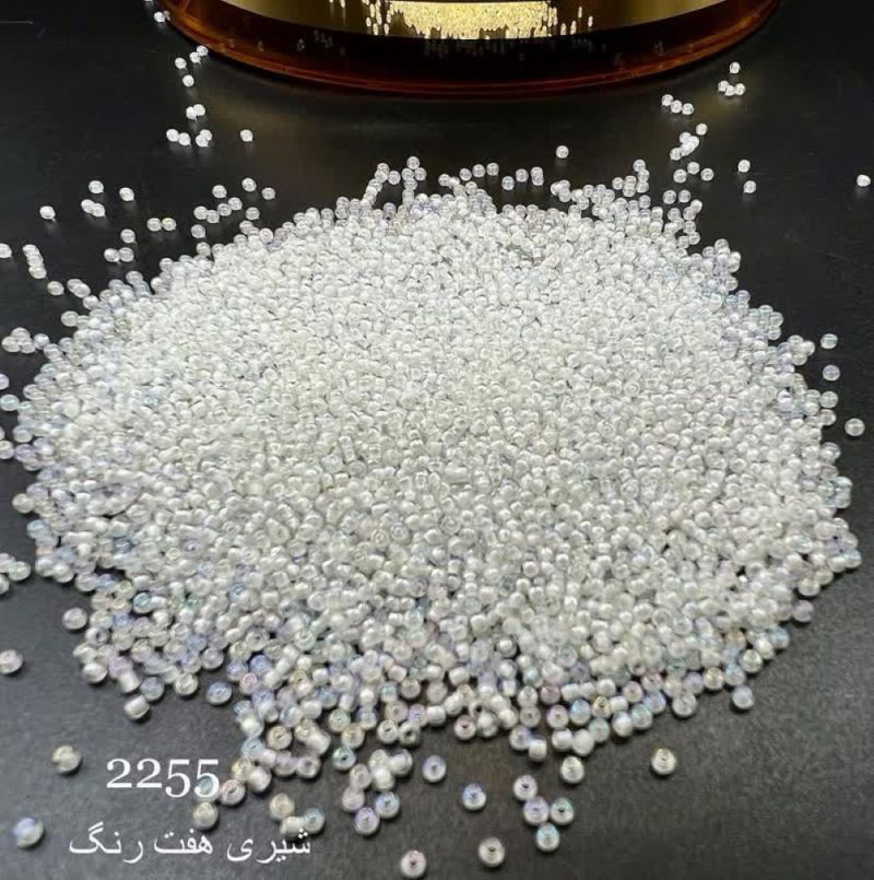 منجوق FGB سایز 11 شیری هفت رنگ شیشه ای  2255 - Image 1