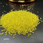 منجوق FGB سایز 11 زرد لیمویی وسط نقره ای 2261