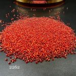 منجوق FGB سایز 11 قرمز وسط نقره ای 2262