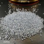 منجوق FGB سایز 11 ابی روشن وسط نقره ای 2263