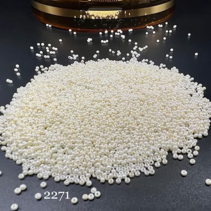 منجوق FGB سایز 11 شیری روشن براق کد: 2271 - Image 1