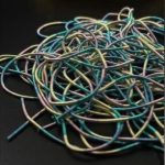 سرمه ی صاف یا نرم هفت رنگ آبی طلایی کد: 234