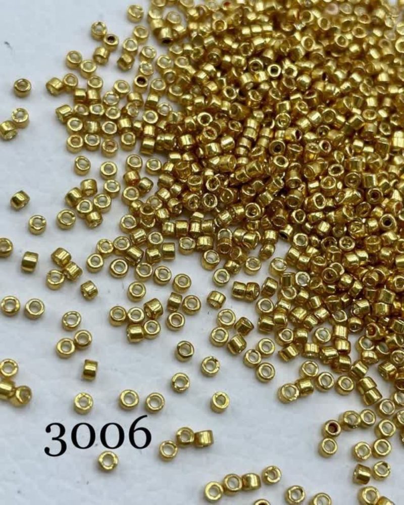 منجوق طرح میوکی سایز 11 طلایی متالیک کد: 3006 - Image 1