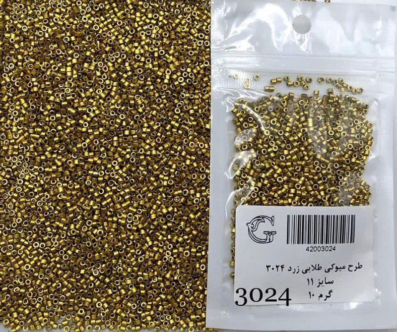 منجوق طرح میوکی سایز 11 طلایی زرد       3024 - Image 1