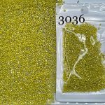 منجوق طرح میوکی سایز 11 سبز زرد       3036