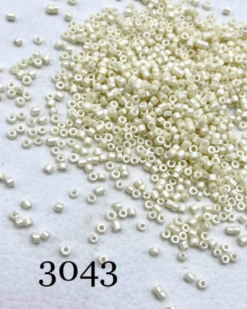 منجوق طرح میوکی سایز 11 سفید شیری کد: 3043 - Image 1
