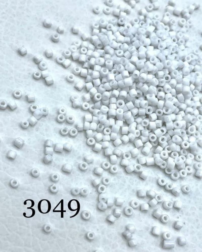 منجوق طرح میوکی سایز 11 سفید 3  کد:  3049 - Image 1