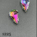 نگین قطره رنگ سبز طاووسی به ابعاد 8*13 کد: 31225