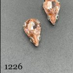 نگین قطره رنگ هلویی به ابعاد 8*13 کد:  1226