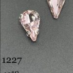 نگین قطره رنگ صورتی به ابعاد 8*13  کد:   31227