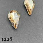 نگین قطره رنگ طلایی به ابعاد 8*13 کد:   31228