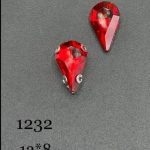 نگین قطره قرمز  به ابعاد 8*13 کد:  31232