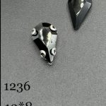 نگین  قطره مشکی به ابعاد 8*13 کد:  1236