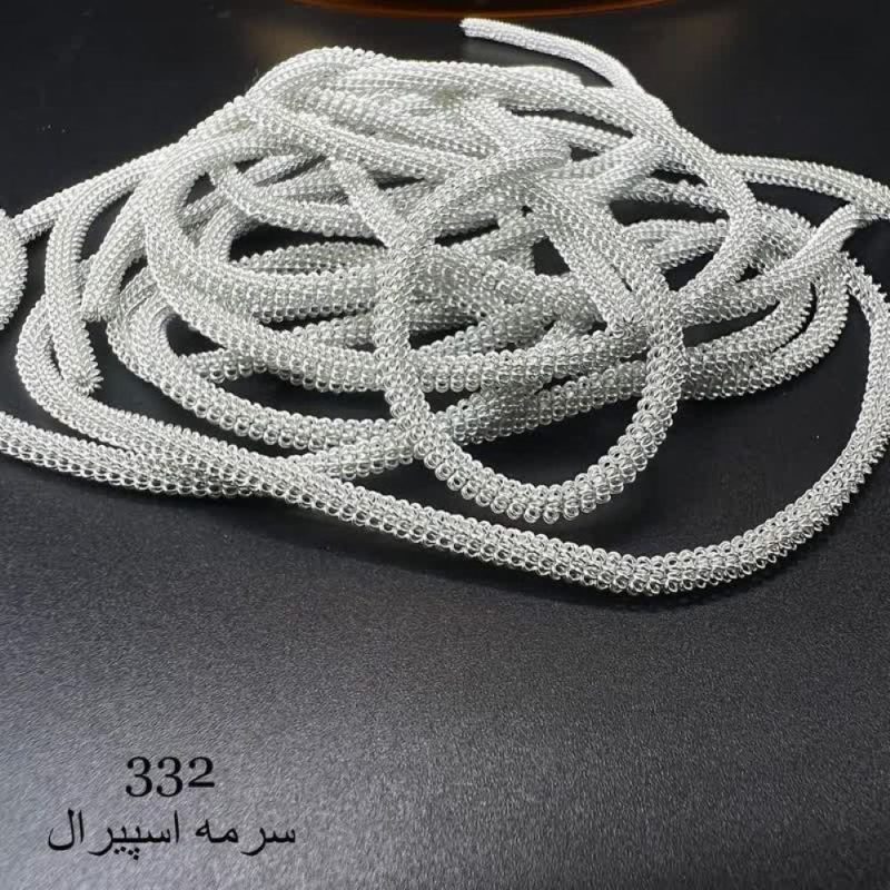 سرمه اسپیرال نقره ای کد:  332 - Image 1