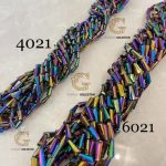 کریستال اشک تخت سایز 4 هفت رنگ متالیک       4021