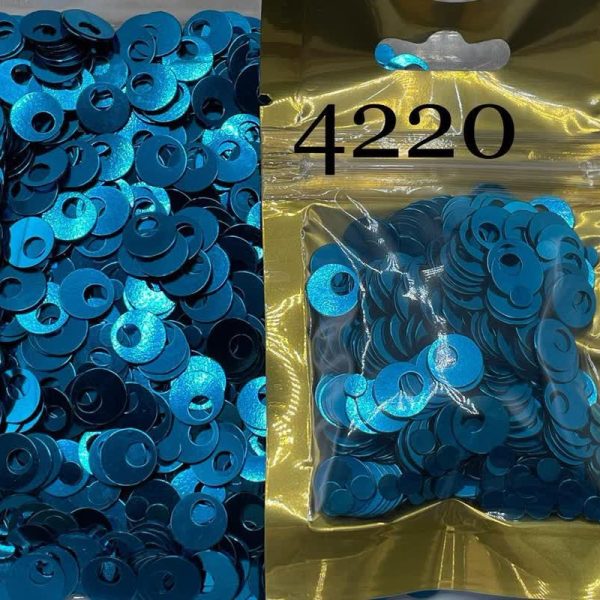 پولک سکه ای 10مم سوراخ درشت کله غازی روشن 4220